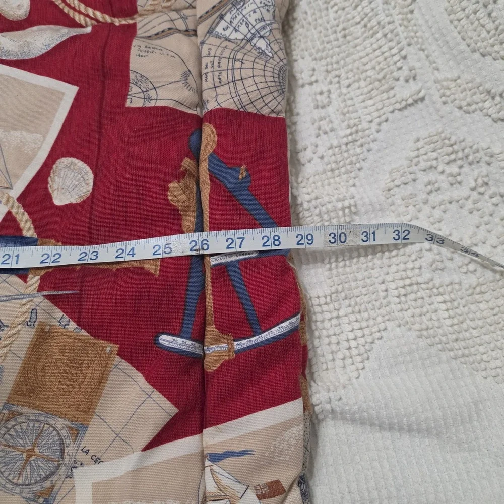 Vintage This End Up Nautical Pillow Shams Ships Maps Coastal ONLY ONE